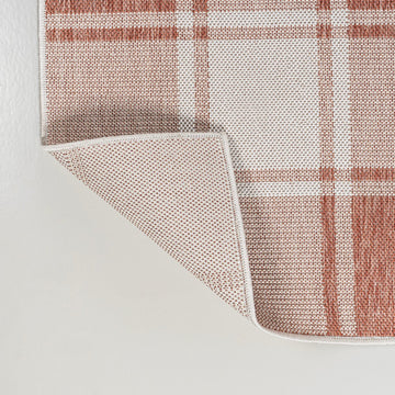 Sabine Traditional Farmhouse Bold Gingham Area Rug